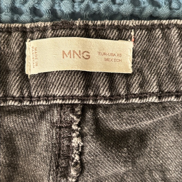 Mango black jeans short teen XS/12 très - Picture 3 of 3
